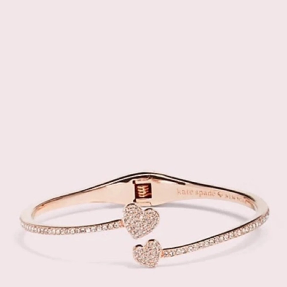 Kate Spade Yours Truly Pavé Open Hinge Cuff